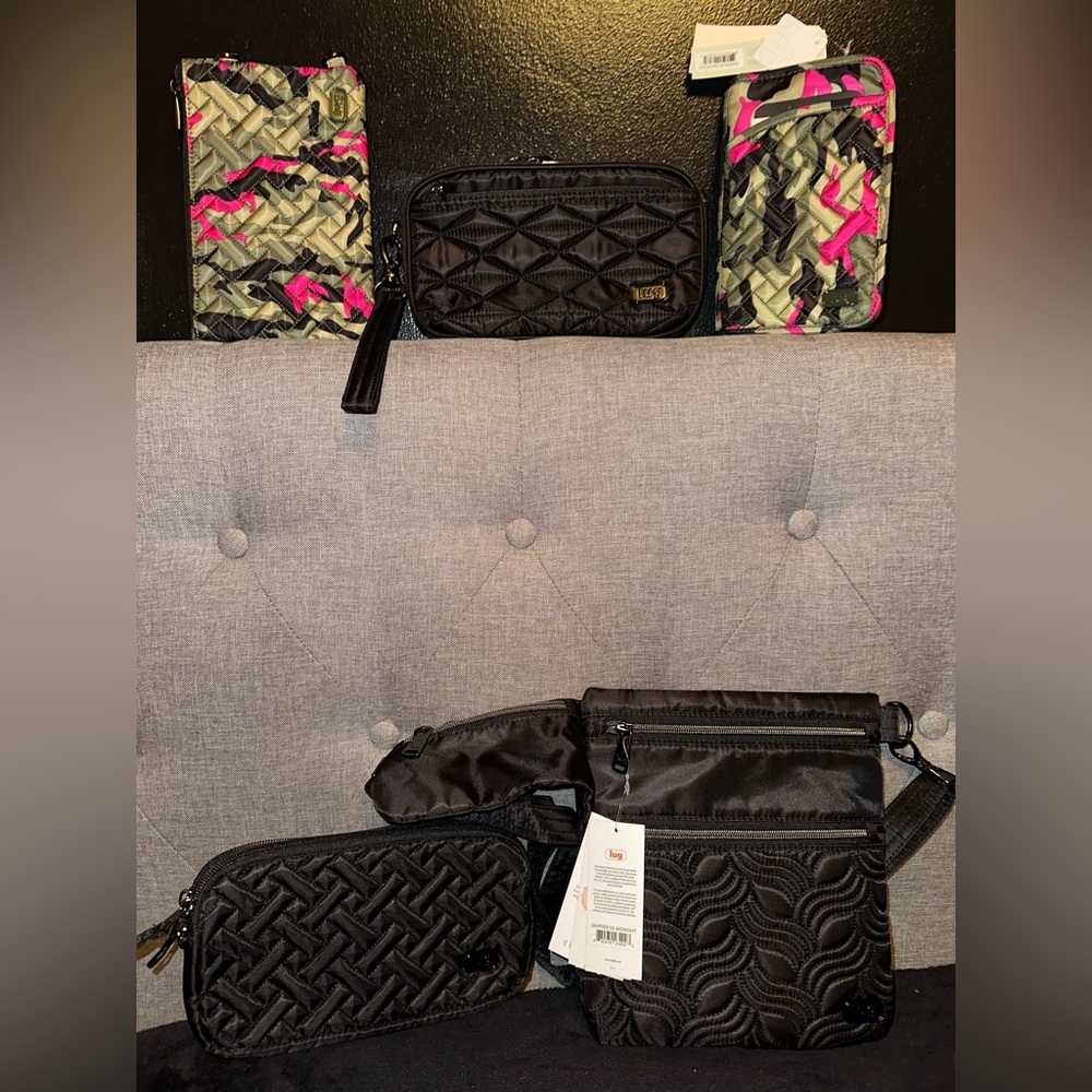 Lug Camo Orchid and Black mixed items bundle